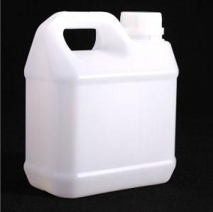 1L HDPE Plastic Square Semitransparent Chemical Solution Disinfectant Bottle with Handle