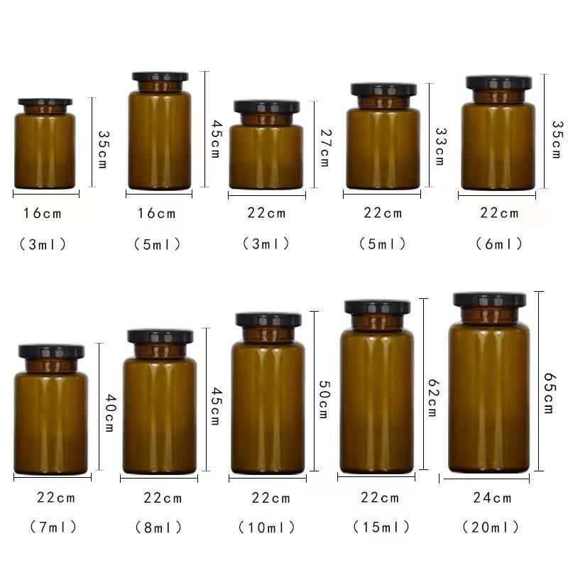 6ml 8ml Ampoul Vial Serum Glass Bottle Essence Oil Glassware