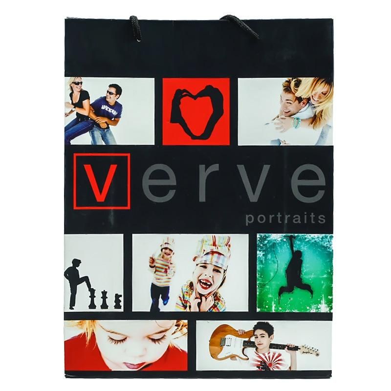 Customized Logo Lovely Coated Ivory Paper Bag for Shopping Gifts
