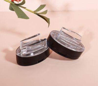 Seal The Eyebrow Powder New Style Black Color Square Air Cushion Case Compact Powder Case Square Bb Foundation Case with Mirror Have Stock