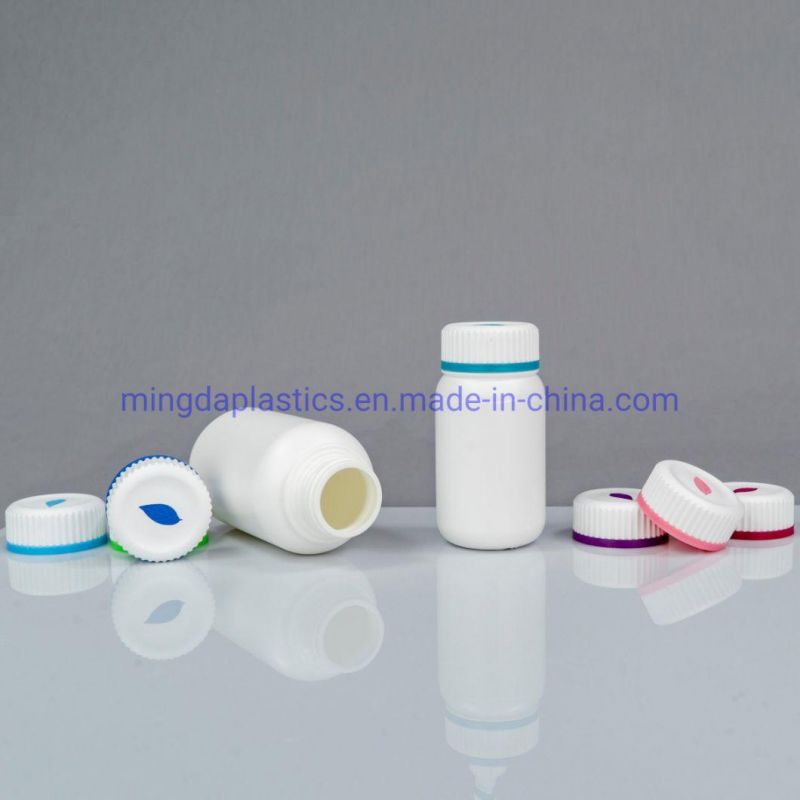 500ml Large Size HDPE Double Cap Plastic Packaging Bottle Factory