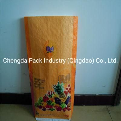 OEM 25kg 50kg Grain Sugar Flour Rice Feed Seed NPK Fertilizer Laminated PP Woven Sacks