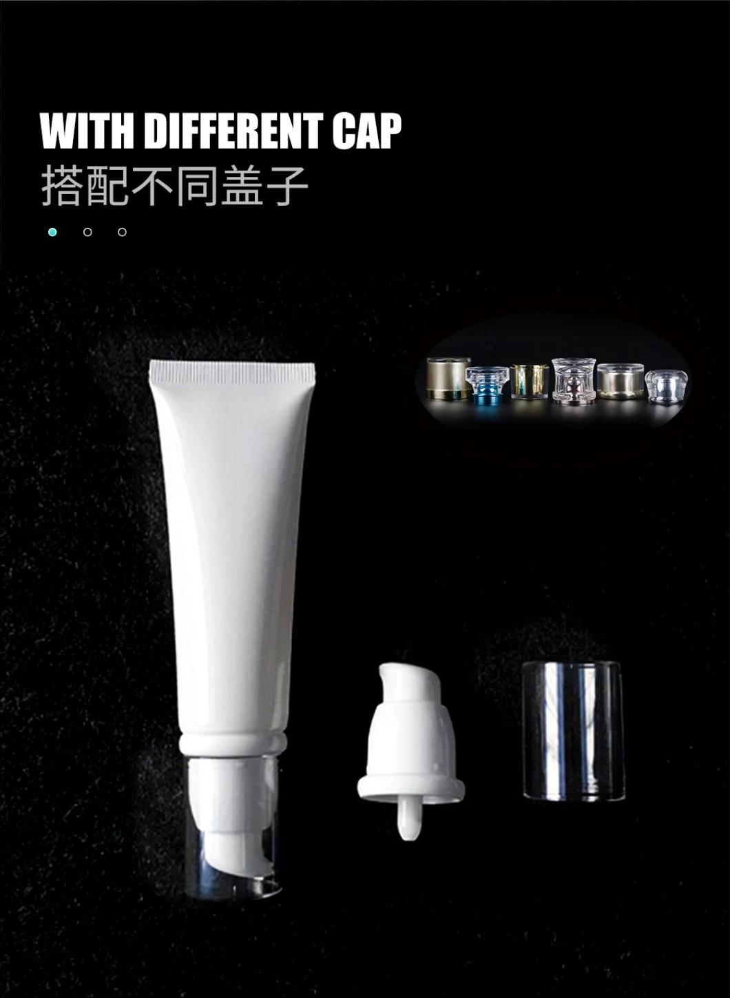 Plastic Soft Tube Transparent White 30ml Cosmetic Facial Cleanser Cream Empty Squeeze Tube Shampoo Lotion Tube