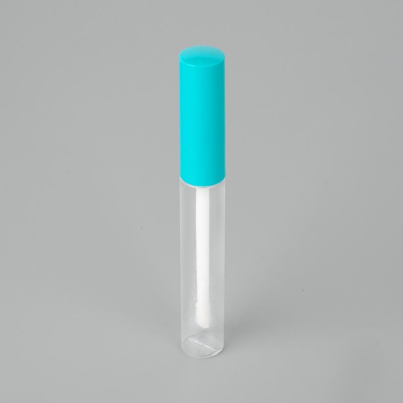 Stylish Hot Seller 6ml Green Top Lip Gloss Tube Clear Plastic Custom Lip Gloss Packaging Green Custom Green Lip Gloss Tubes