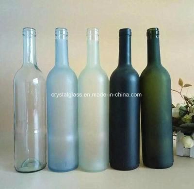 Clear Round Empty Olive Oil Glass Bottle, Wine Bottle
