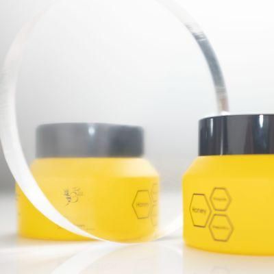 Fomalhaut Manufacturer Price Yellow 50g Glass Jar for Facial Cream