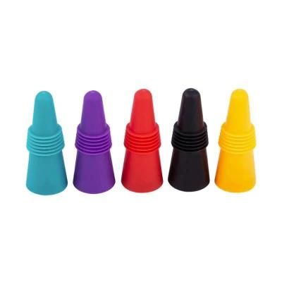 Wine Bottle Stopper, Silicone Reusable Wine Bottle Stopper and Beverage Bottle Sealer, Silicone Bottle Cap Kitchen Gadget Tool Esg12147