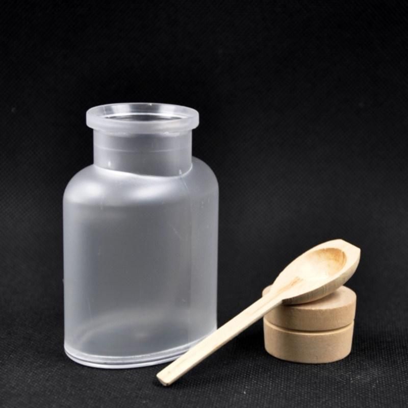 Cosmetic Packaging 100g Oval ABS Plastic Bath Salt Bottle