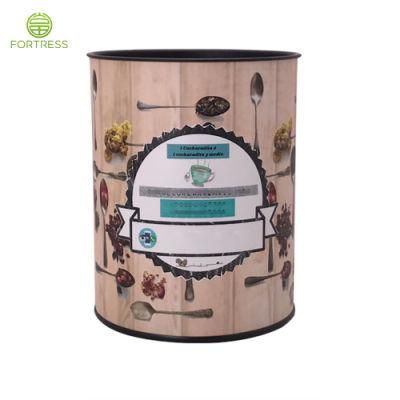 White Cylinder Packaging Coffee Power Paper Tube