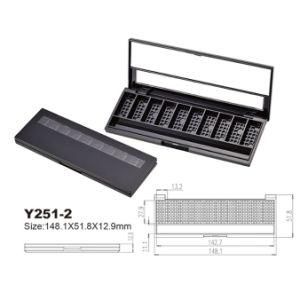 Y251-2 Plastic Eyeshadow Palette Case Make-up Box