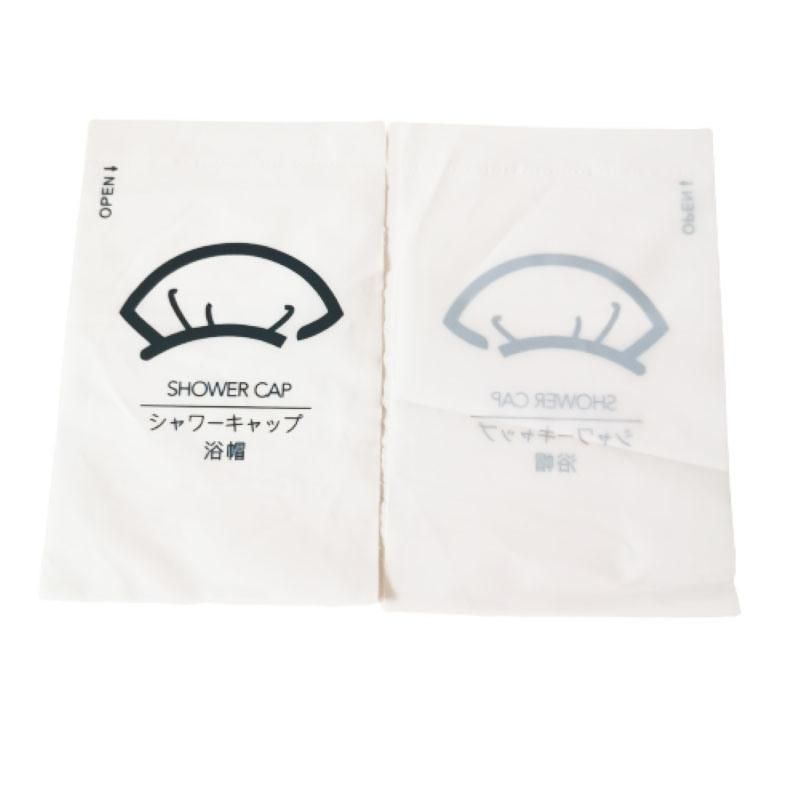 100% Biodegradable Shower Cap Packaging Bags Plastic Bag with Logo