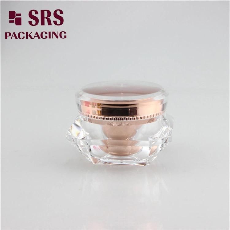 SRS Packaging Eco Friendly Natural Material Bamboo Wooden Cap Plastic Inner Jar Double Wall Container Cosmetic Packaging 15g 30g 50g Cream Skin Care Jars