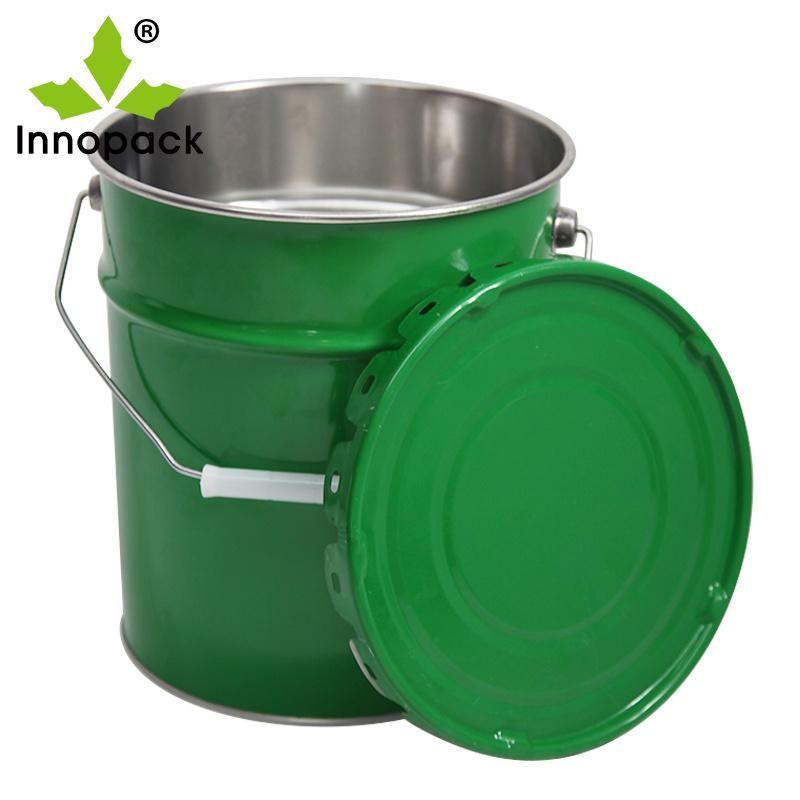 20L Lock Ring Tin Pails/ 25L Hobbocks Metal Paint Bucket.