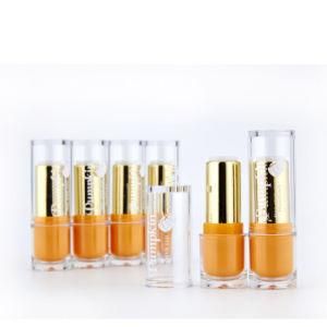 Round Weighted Black Lipstick Case Cosmetic Packaging