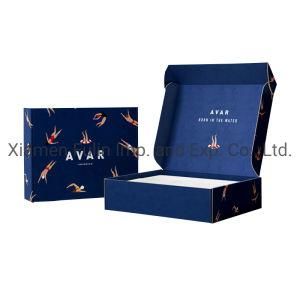 Blue Custom Printing Patterned Fashion Wholesale Gift Packaging Mailer Express Box