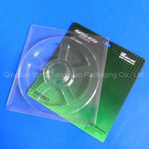 Custom Disposable Edgefold Plastic Slide Card Blister Packaging for Saw Web