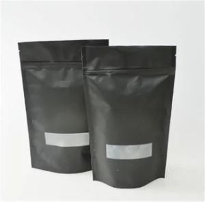 Multi Colors Stand up Food Grade Foil Material Plastic Coffee Bag Tea Flat Bottom Bag