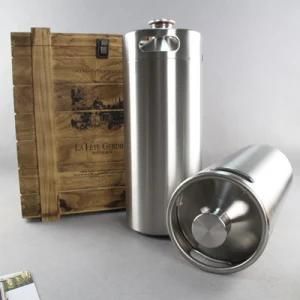 4L 128oz Beer Keg for Beer Dispenser Made From Food Grade Stainess Steel