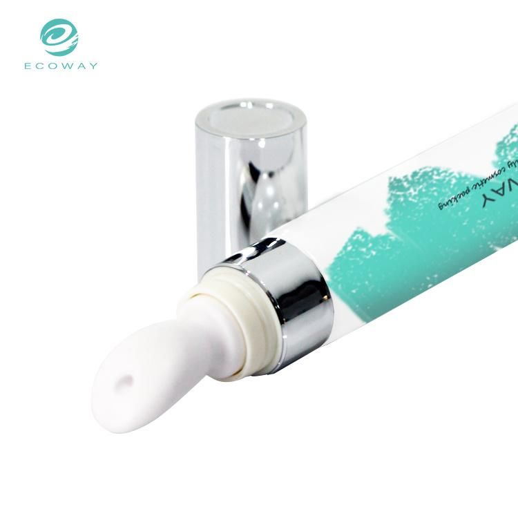 New Design Unsealed Plastic Eye Cream Tubes Cosmetic Packaging with Massage Applicator