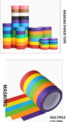 Car Beauty Polished Crystal-Plated Color Masking Paper and Tape for Spray Painting