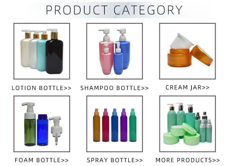 Empty Plastic Cosmetic Packaging 300ml Pet Lotion Pump Disinfectant Sanitizer Bottle