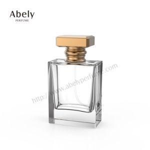 50ml Square Hand Quality Hand Polished Glass Perfume Bottle Unisex
