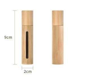 Fast Delivery Fully Covered Bamboo Roll on Bottle with Visual Window