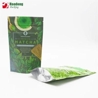 Custom Printed Resealable Tea Packing Bags Mylar Stand up Pouch with Zipper Tea Bags for Loose Tea