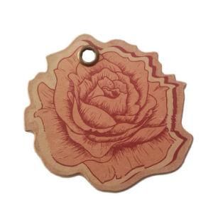 Fashion Flower Shape Printed Garment Tag