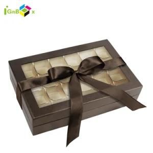Food Packaging Chocolate Packing Box with Die-Cut PVC Window