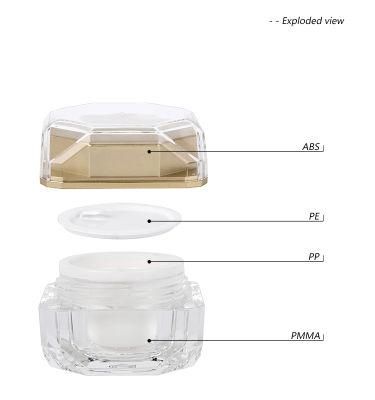 10g Square Small Containers with Lids for Cosmetics