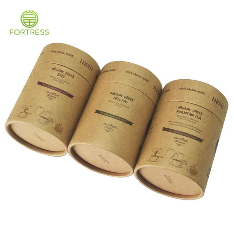 Cylinder Cardboard Paper Box with PVC Window Paper Tube