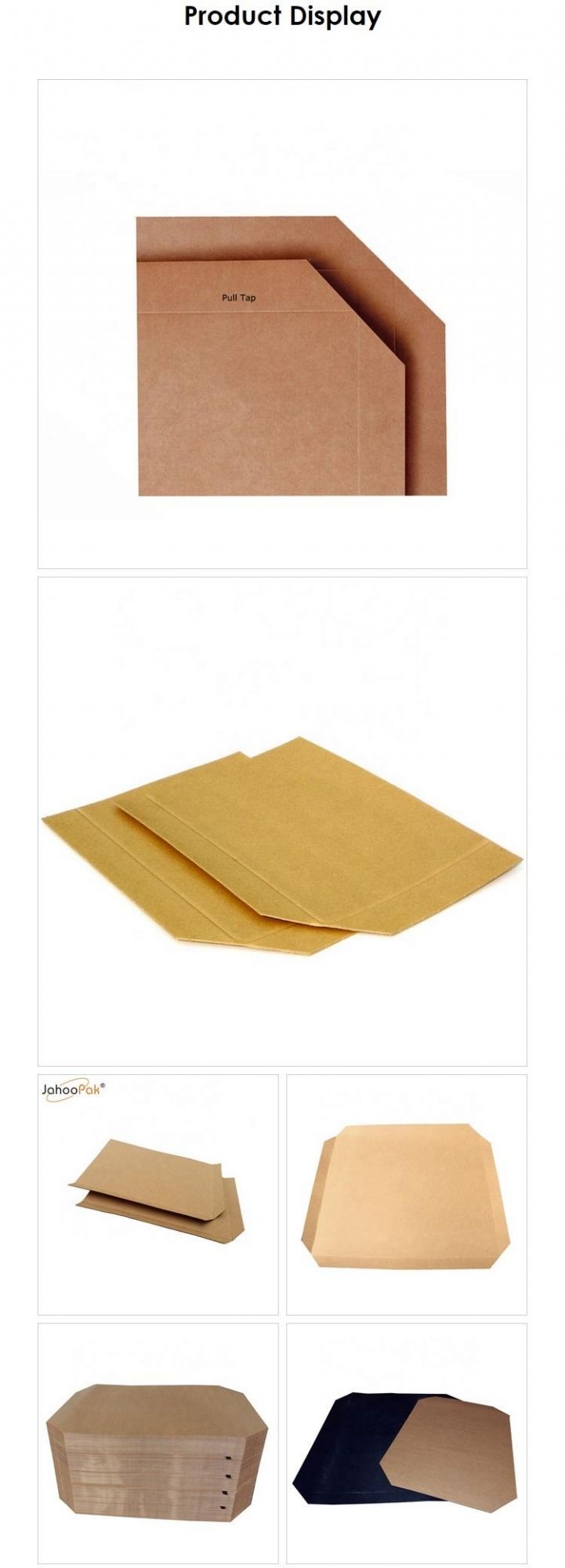 Brown Kraft Paper Slip Sheet Working with Forklift Accessory
