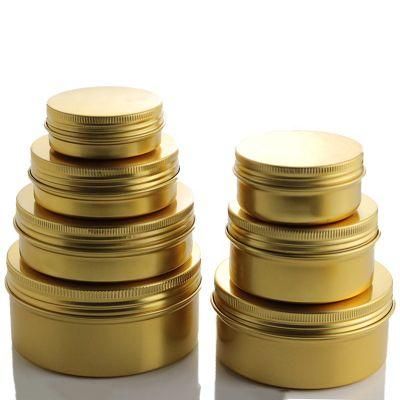 Free Sample Cream Jar Tin Cosmetic Lip Balm Containers Nail Crafts Pot Refillable Bottle Screw Thread Empty Aluminum Jar