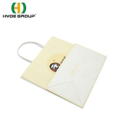 Eco Friendly Recyclable Kraft Paper Gift Bag with Handle