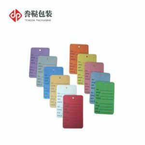 Colourful Specification Hangtag