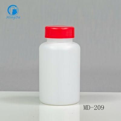 Child Resistance Cap 175ml HDPE White Round Bottle MD-007