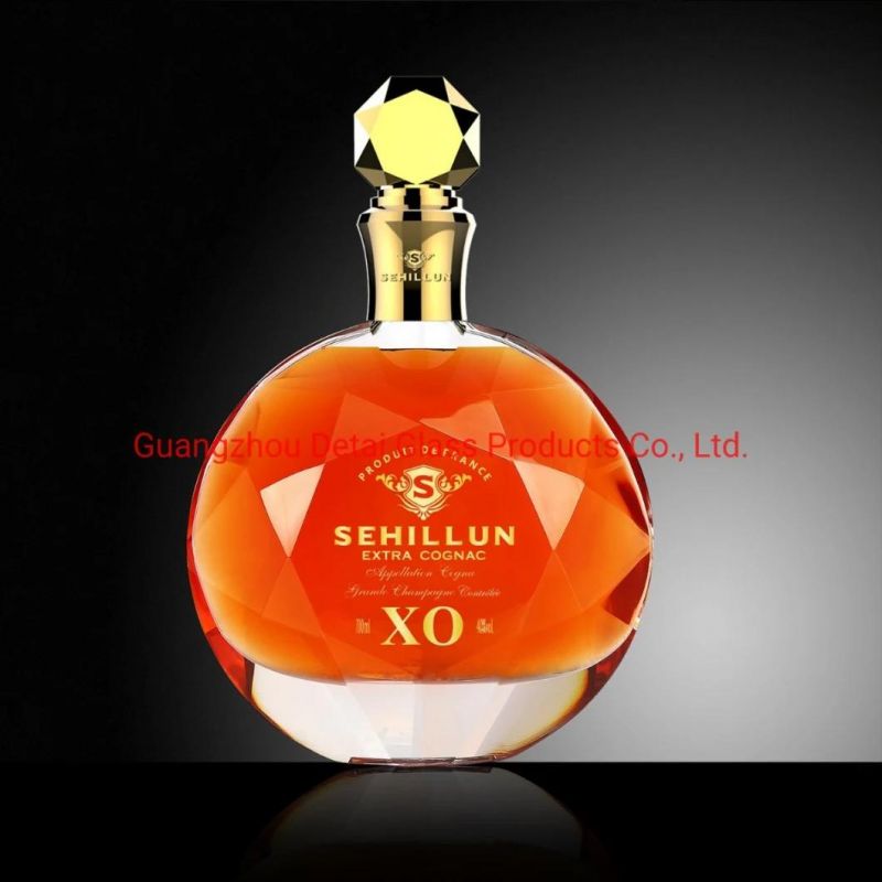 Custom Wholesale 700ml Empty Clear Liquor Spirit/Spirits Wine Vodka Brandy Whisky Rum Glass Bottle