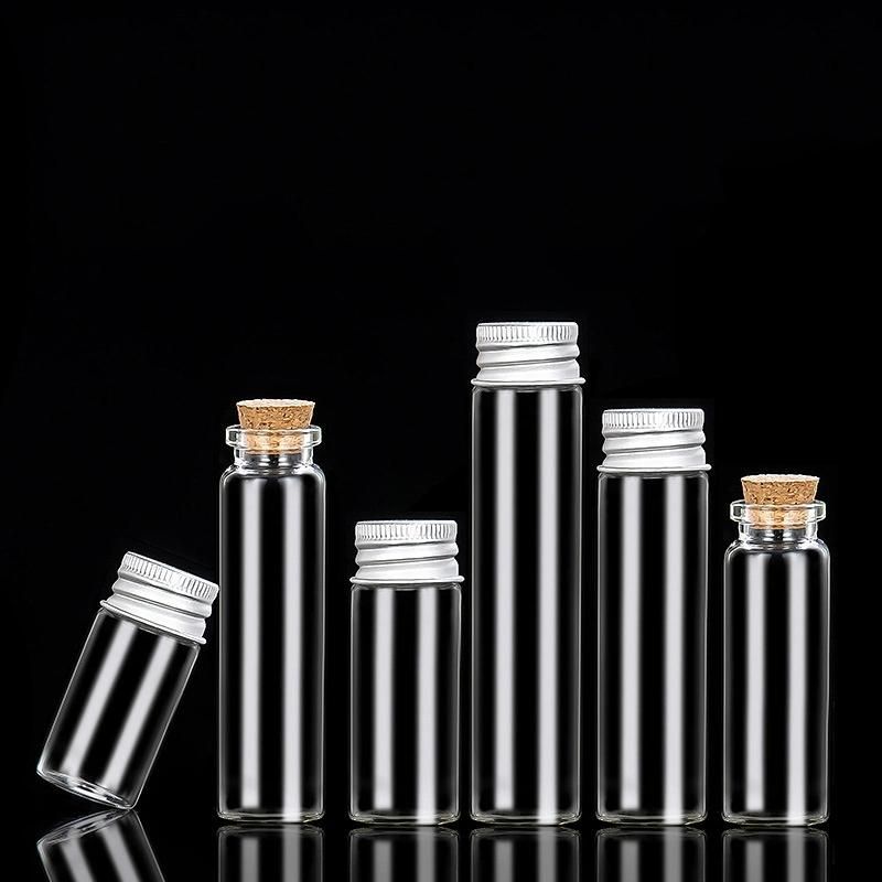 Factory Price Aluminum Screw Cap Wine in Tube Small Wine Taste Bottle, Glass Tube Bottle 10ml 20ml 30ml 50ml 100ml