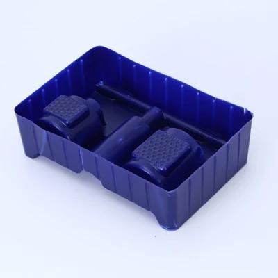 Wholesale High Quality Blue Plastic Blister Packaging Tray for Luxury Cosmetic