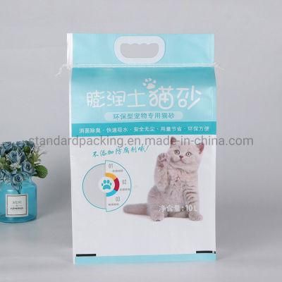 BOPP Laminated PP Woven Cat Litter PP Packaging Bag 10lbs Tofu Cat Litter 1.5