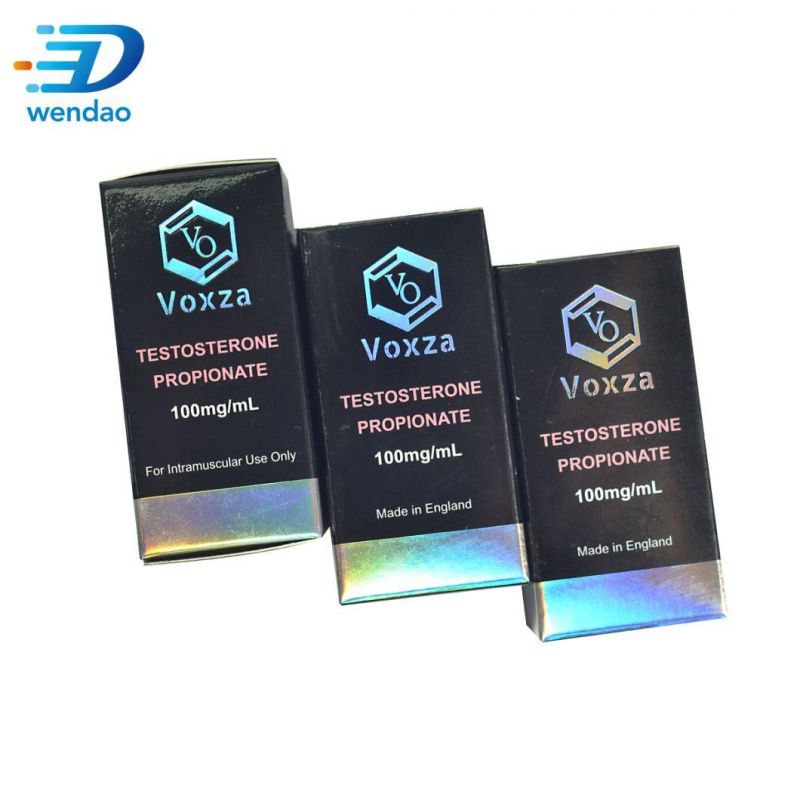 Packaging Box 10ml 20ml for Packaging Holographic Laser Paper Packaging Box Vial Packaging Box