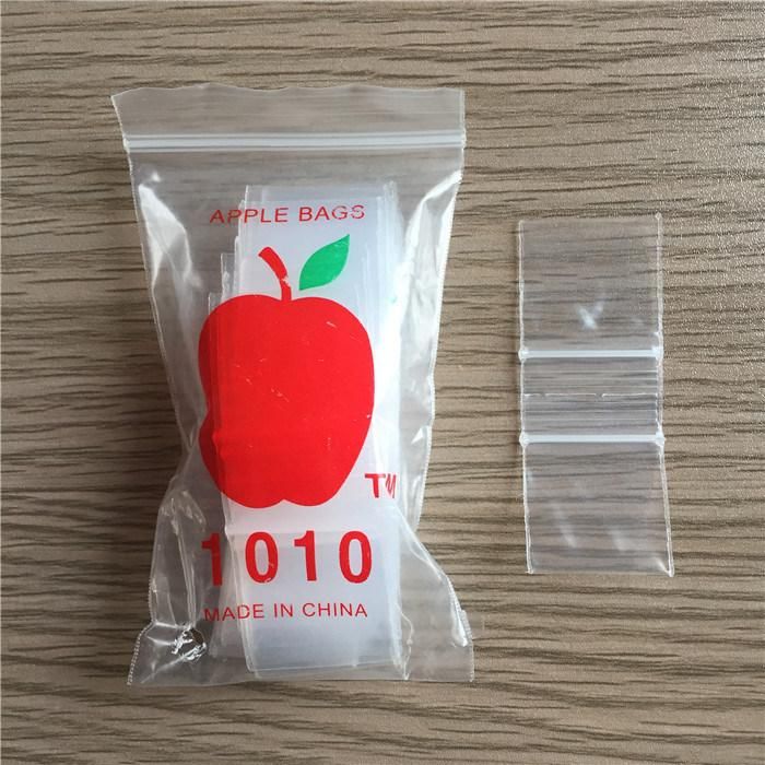 Reusable LDPE Plastic Mini Ziplock Bags Food Storage Package Transparent Zipper Bag