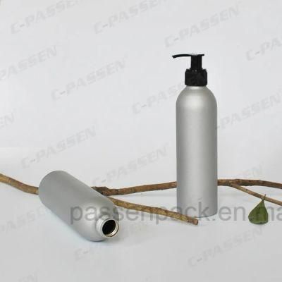 500ml Cosmetic Plain Sliver Body Lotion Aluminum Bottle