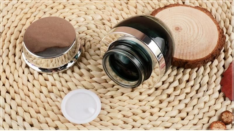 30g Frosted Round Cosmetic Glass Bottle Facial Mask Cream Jar