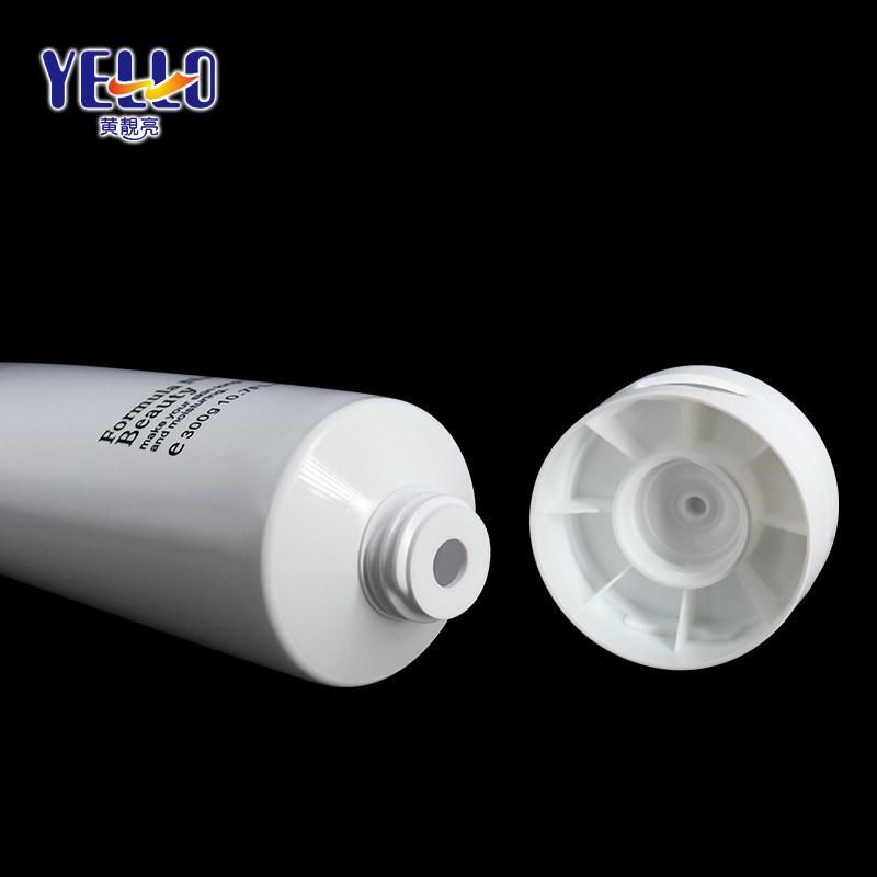 Hair Gel 300ml White Plastic LDPE Flip Top Lotion Tube Packaging