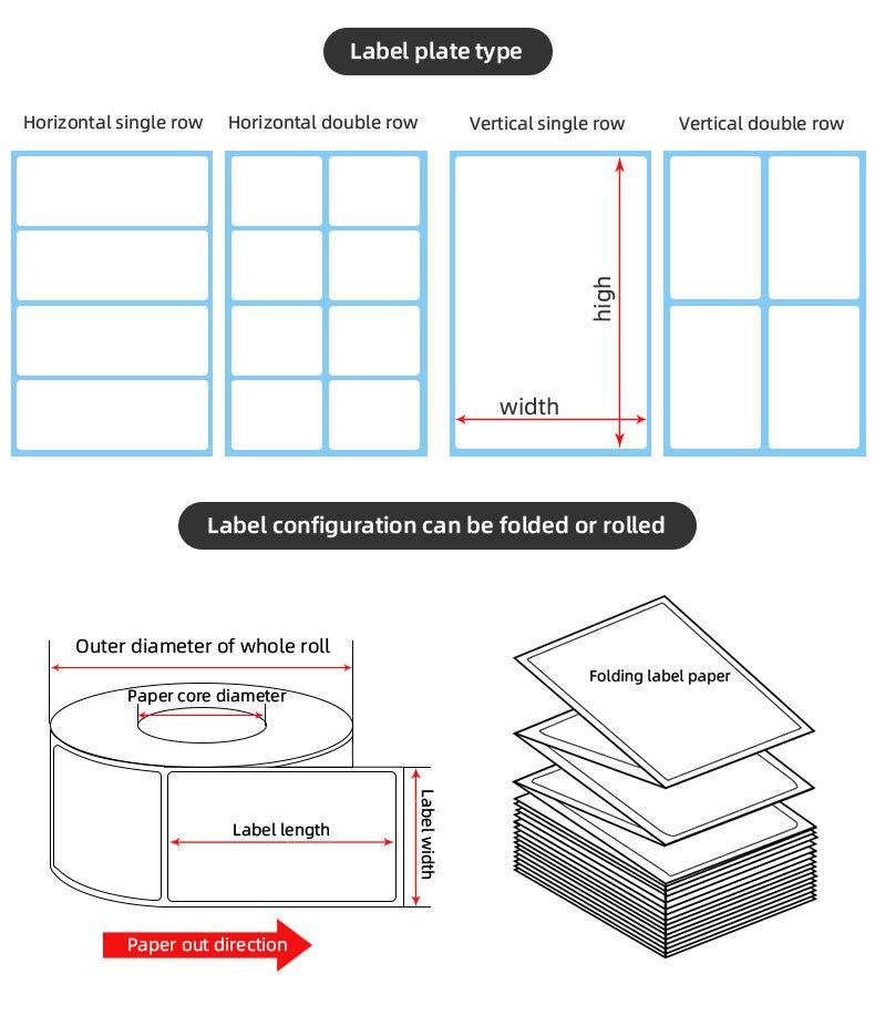 Jinfeng Products Can Be Customized Any Size Carton Label Stickers