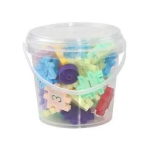 15oz Slime Containers with Lids and Handles Mini Toy Storage Case Plastic Packaging Pail