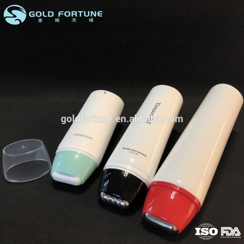 Customized Stainless Steel Roller Ball Applicator Cosmetic Tube for Body Massage