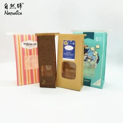 Kraft Paper Bag with Clear Window Tin Tie Food Bag